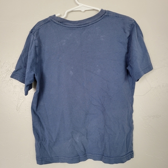 Carhartt Blue Short Sleeve T-shirt Tan Logo Little Boys 6 - Picture 3 of 4